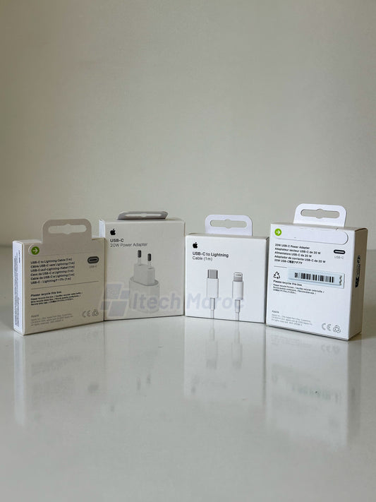 Chargeur Apple Original 20W + Câble | 100% Authentique avec Garantie